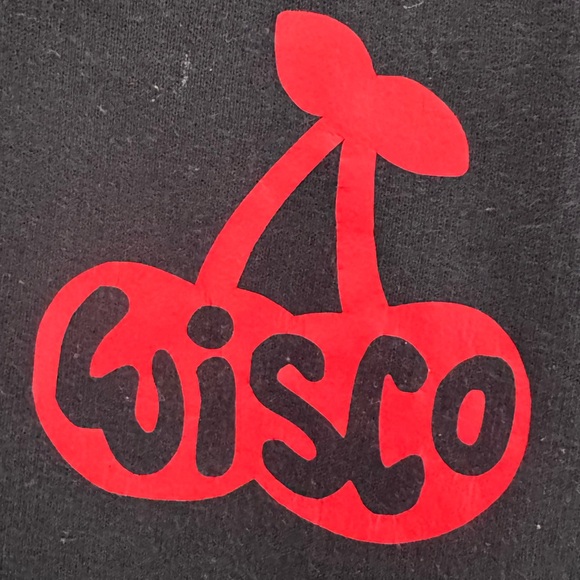 Black Size M Hoodie with Pink “Wisco” Cherry Graphic - Picture 4 of 8
